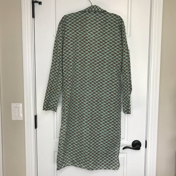 Zara Women's The Lissie Shirt Size Medium Swim Cover Up Tie Front Mint Brown NEW - Picture 6 of 12